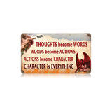 Character Is Everything Vintage Sign Metal Sign