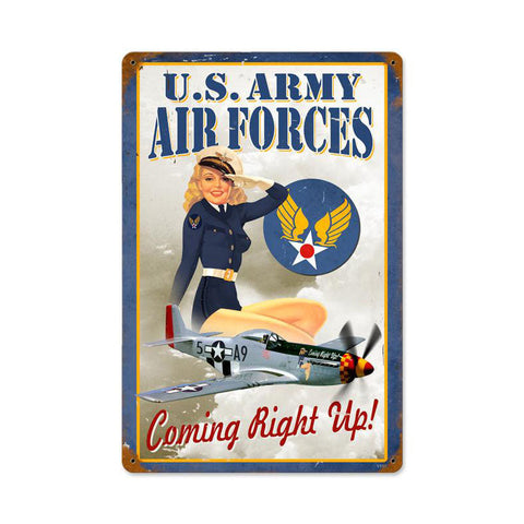 Air-Forces-Pin-Up-Vintage-Sign-Metal-Sign