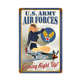 Air Forces Pin Up Vintage Sign Metal Sign