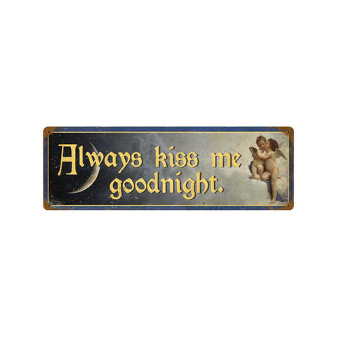 Kiss-Me-Goodnight-Vintage-Sign-Metal-Sign