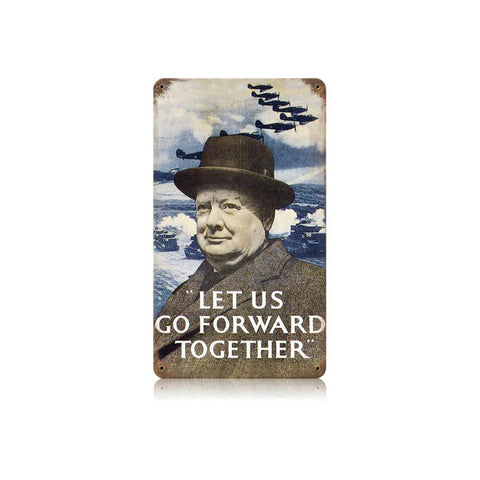 Go Forward Together Vintage Sign Metal Sign