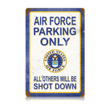 Air Force Parking Vintage Sign Metal Sign