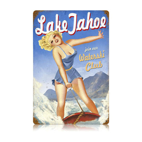 Lake-Tahoe-Pinup-Vintage-Sign-Metal-Sign