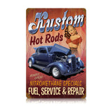 Kustom Hot Rods Vintage Sign Metal Sign