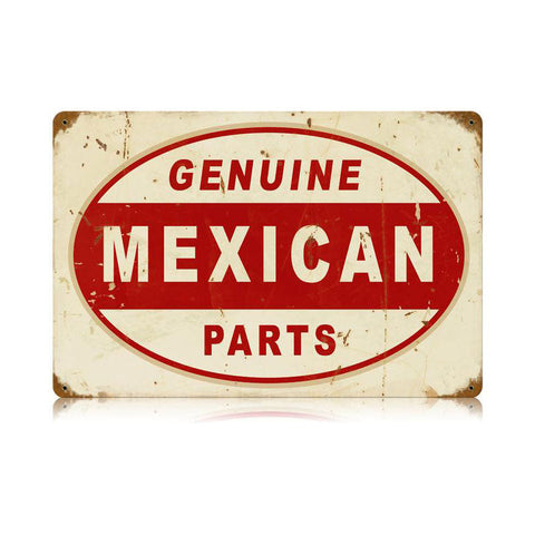 Mexican Parts Vintage Sign Metal Sign