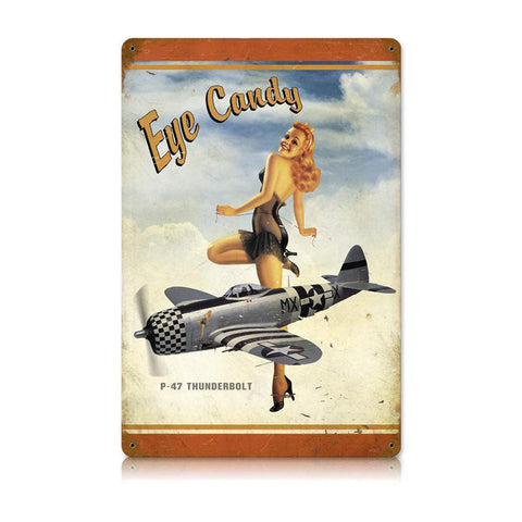P-47-Eye-Candy-Vintage-Sign-Metal-Sign