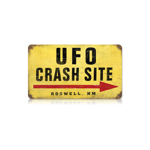 Ufo-Crash-Site-Vintage-Sign-Metal-Sign