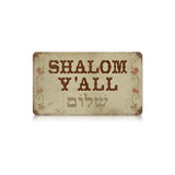 Shalom Vintage Sign Metal Sign