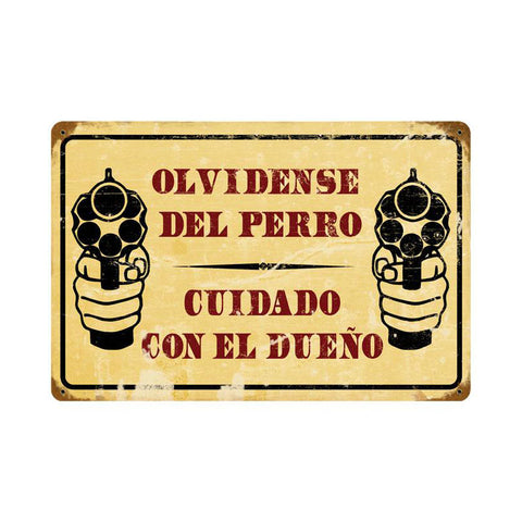 Cuidado Vintage Sign Metal Sign