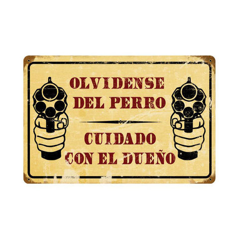 Cuidado Vintage Sign Metal Sign