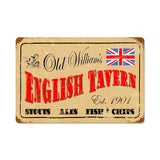 English Tavern Vintage Sign Metal Sign