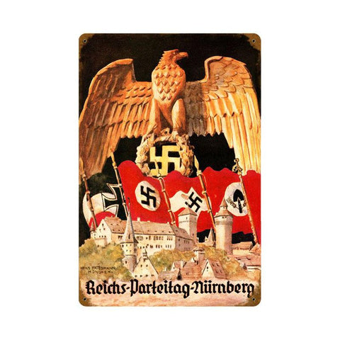Reichs Parteitag Vintage Sign Metal Sign