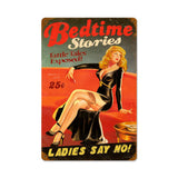 Bedtime Stories Vintage Sign Metal Sign