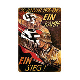 Ein Sieg Vintage Sign Metal Sign