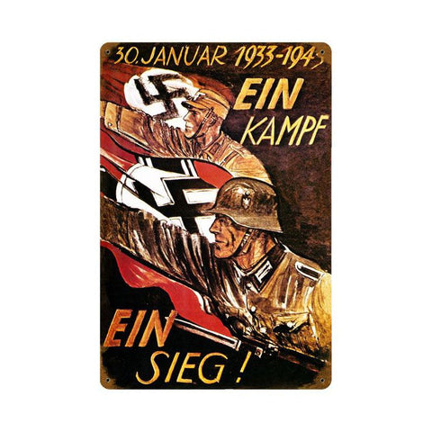 Ein Sieg Vintage Sign Metal Sign