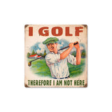 I Golf Vintage Sign Metal Sign