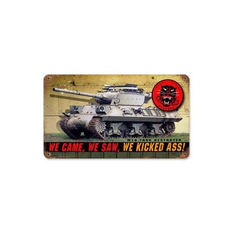 M10 Tank Vintage Sign Metal Sign