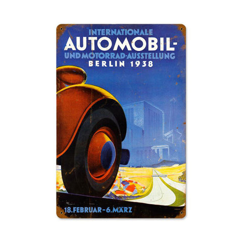 Automobile Berlin Vintage Sign Metal Sign