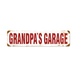 Grandpa'S Garage Vintage Sign Metal Sign