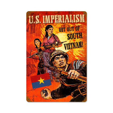 Get Out Of Vietnam Vintage Sign Metal Sign