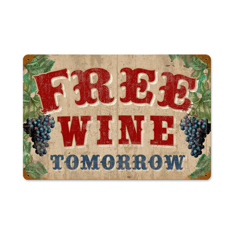Free-Wine-Vintage-Sign-Metal-Sign