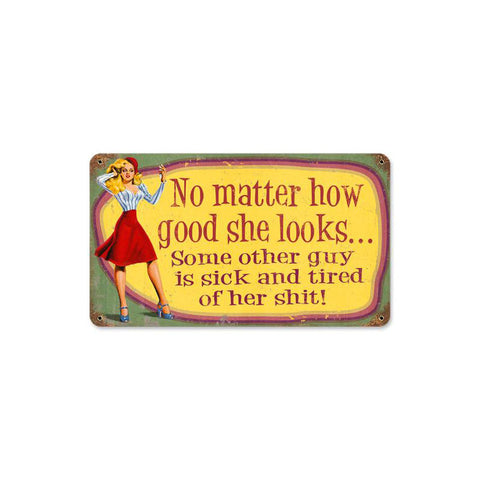 How-Good-She-Looks-Vintage-Sign-Metal-Sign