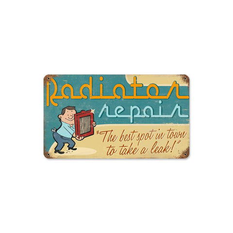 Radiator Repair Vintage Sign Metal Sign