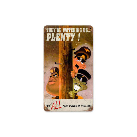 Watching-Us-Vintage-Sign-Metal-Sign