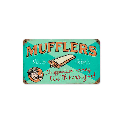 Mufflers Vintage Sign Metal Sign