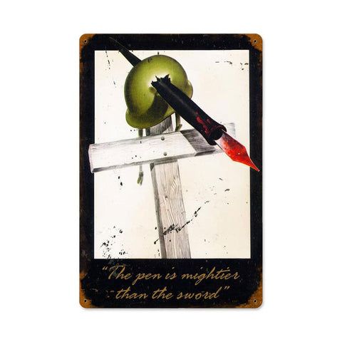 Mightier-Than-Sword-Vintage-Sign-Metal-Sign