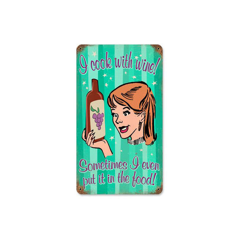 Cook-With-Wine-Vintage-Sign-Metal-Sign