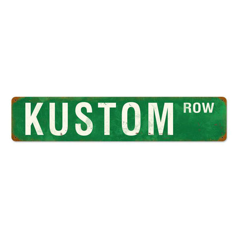 Kustom Row Vintage Sign Metal Sign