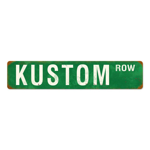 Kustom Row Vintage Sign Metal Sign
