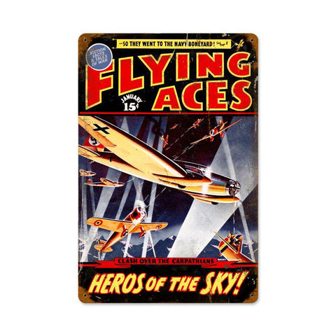 Flying-Aces-Vintage-Sign-Metal-Sign