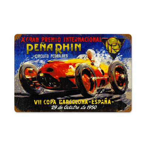 Pena Rhin Vintage Sign Metal Sign