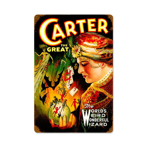 Carter The Great Metal Sign
