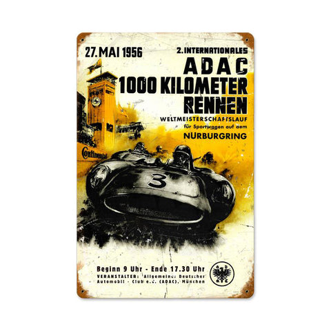 Adac Vintage Sign Metal Sign