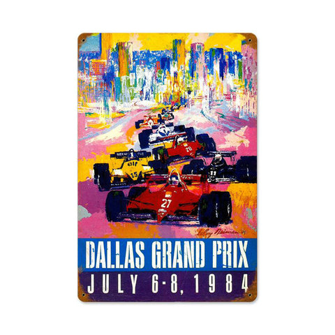 Dallas Grand Prix Vintage Sign Metal Sign