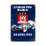 Grand Prix Paris Vintage Sign Metal Sign