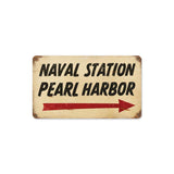 Pearl Harbor Naval Vintage Sign Metal Sign