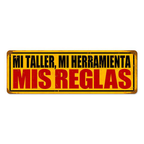 Mis Reglas Vintage Sign Metal Sign