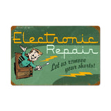 Electronic Repair Metal Sign