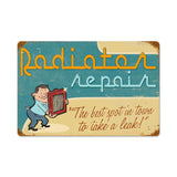 Radiator Repair Vintage Sign Metal Sign