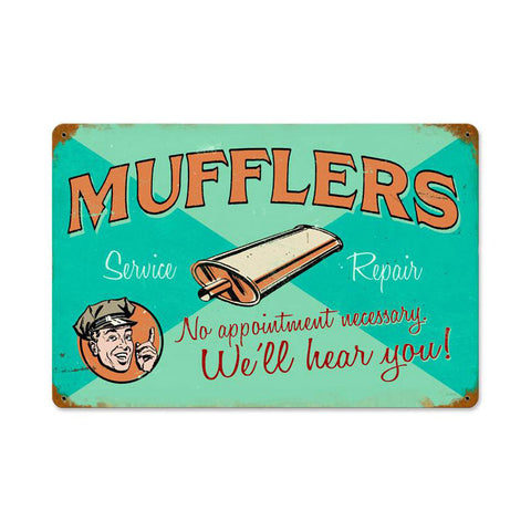 Muffler Service Vintage Sign Metal Sign
