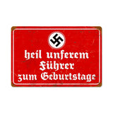 Heil Fuhrer Vintage Sign Metal Sign