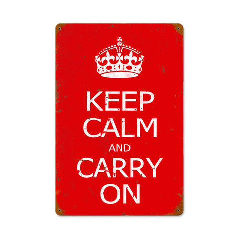 Keep Calm Vintage Sign Metal Sign