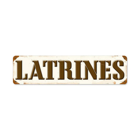 Latrines-Vintage-Sign-Metal-Sign