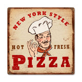 New York Pizza Vintage Sign Metal Sign