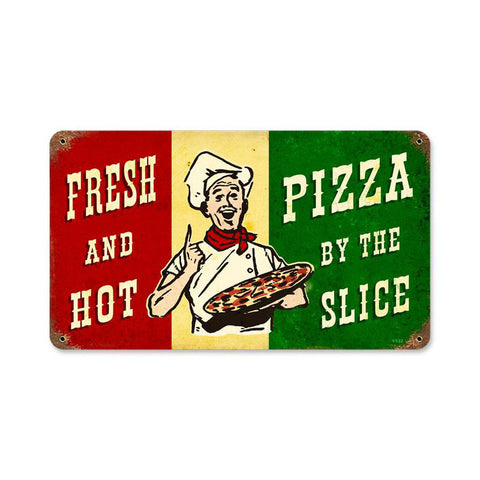 Pizza Slice Vintage Sign Metal Sign