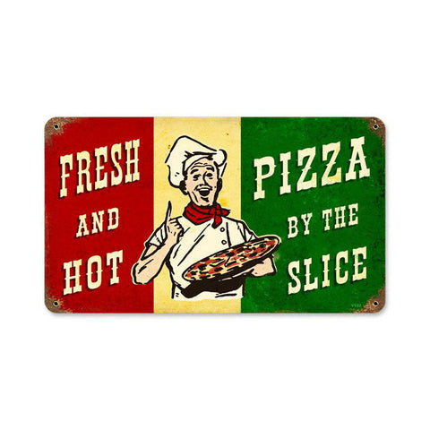 Pizza Slice Vintage Sign Metal Sign
